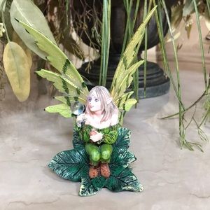 Mythical Fairy Goddess Green Pixie Dust Figurine
